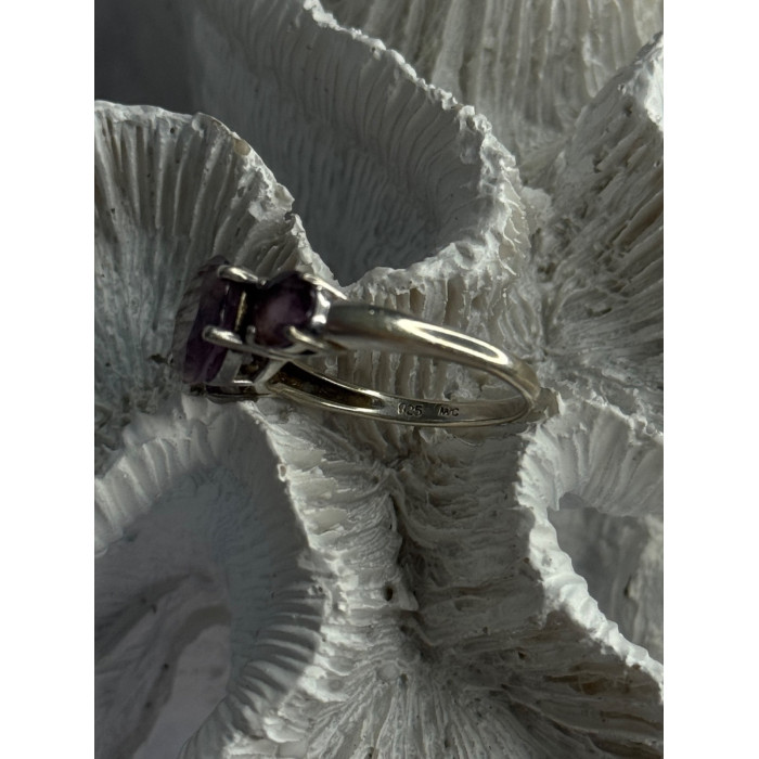 925 Sterling Silver Beautiful Amethyst Ring Size 10