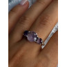 925 Sterling Silver Beautiful Amethyst Ring Size 10