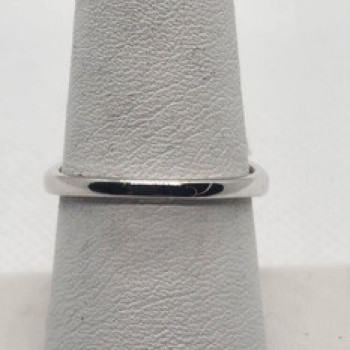 925 Sterling Silver CZ Orange Ring Size 8