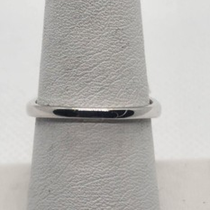 925 Sterling Silver CZ Orange Ring Size 8