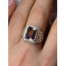 925 Sterling Silver Spinel Men's Ring Size 8