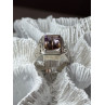 925 Sterling Silver Spinel Men's Ring Size 8