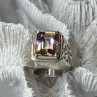 925 Sterling Silver Spinel Men's Ring Size 8
