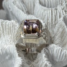 925 Sterling Silver Spinel Men's Ring Size 8