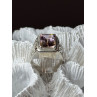 925 Sterling Silver Spinel Men's Ring Size 8