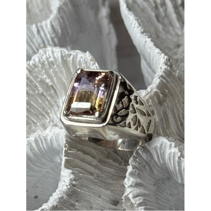 925 Sterling Silver Spinel Men's Ring Size 8