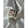 925 Sterling Silver Spinel Men's Ring Size 8