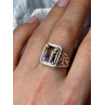 925 Sterling Silver Spinel Men's Ring Size 8
