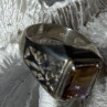 925 Sterling Silver Spinel Men's Ring Size 8
