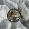 Men'S 925 Sterling Silver Yellow Spinel Ring Size 8.5