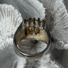 Men'S 925 Sterling Silver Yellow Spinel Ring Size 8.5
