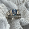 925 Sterling Silver Spinel Men'S Ring Size 8.5