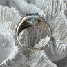 925 Sterling Silver Spinel Men'S Ring Size 8.5