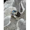 925 Sterling Silver Spinel Men's Ring Size 8.5