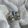 925 Sterling Silver Spinel Men'S Ring Size 8.5