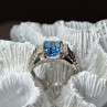 925 Sterling Silver Spinel Men'S Ring Size 8.5