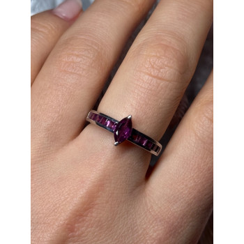 925 Sterling Silver Spinel Ring Size 7.5