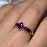 925 Sterling Silver Spinel Ring Size 7.5