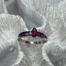 925 Sterling Silver Spinel Ring Size 7.5
