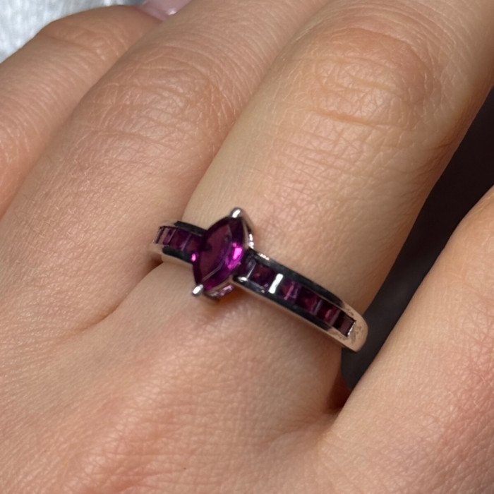 925 Sterling Silver Spinel Ring Size 7.5