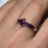 925 Sterling Silver Spinel Ring Size 7.5
