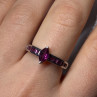 925 Sterling Silver Spinel Ring Size 7.5