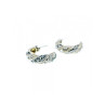 925 Sterling Silver CZ & Marcasites Stud Earrings