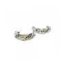 925 Sterling Silver CZ & Marcasites Stud Earrings