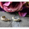 925 Sterling Silver CZ & Marcasites Stud Earrings