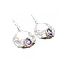 Vintage 925 Sterling Silver Amethyst Earrings