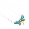 925 Sterling Silver CZ & Enamel 