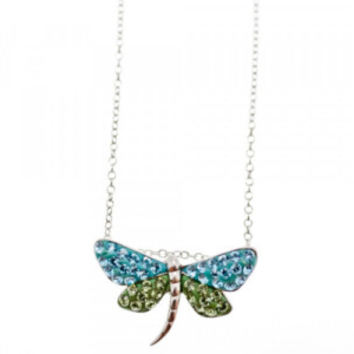 925 Sterling Silver CZ & Enamel 