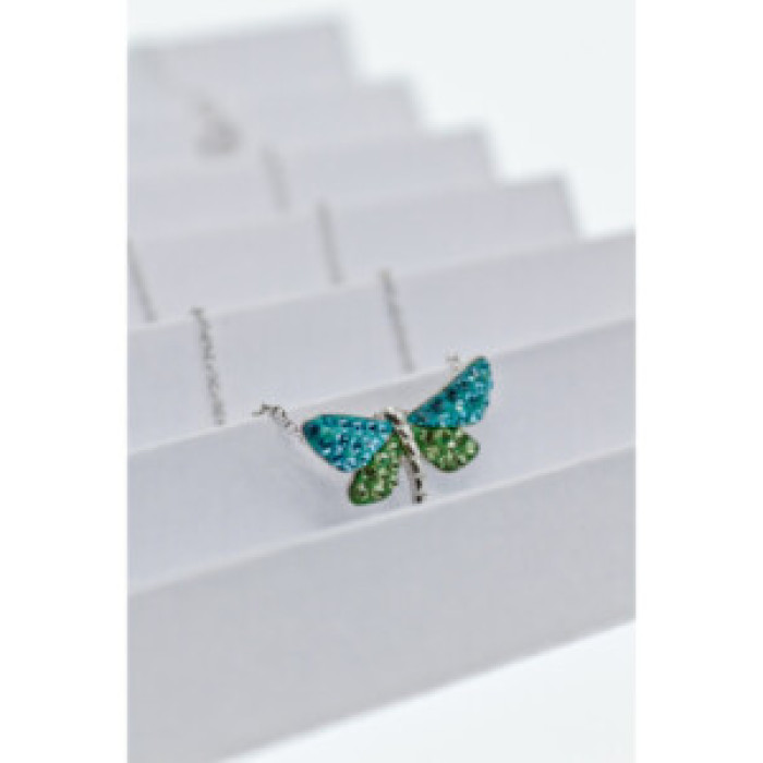 925 Sterling Silver CZ & Enamel 