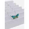 925 Sterling Silver CZ & Enamel 