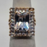 925 Sterling Silver CZ Ring Size 4.5