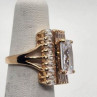 925 Sterling Silver CZ Ring Size 4.5