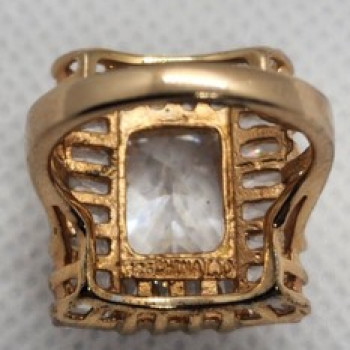 925 Sterling Silver CZ Ring Size 4.5