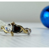 925 Sterling Silver Gold Plated Almandine & Spinel 