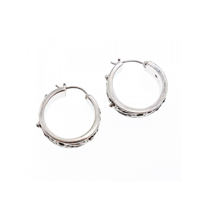 925 Sterling Silver Pink Spinel & Black Enamel Earrings