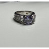 925 Sterling Silver CZ Ring Size 6