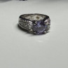 925 Sterling Silver CZ Ring Size 6