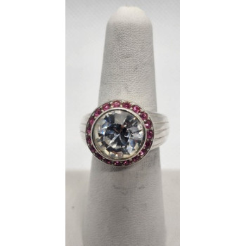 925 Sterling Silver CZ Ring Size 7