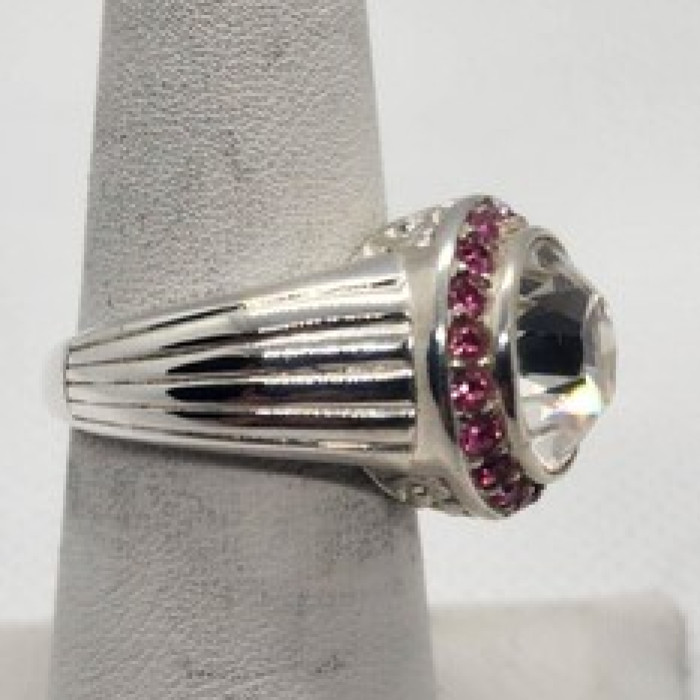 925 Sterling Silver CZ Ring Size 7