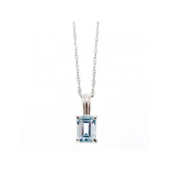 925 STERLING SILVER TOPAZ CHAIN WITH PENDANT