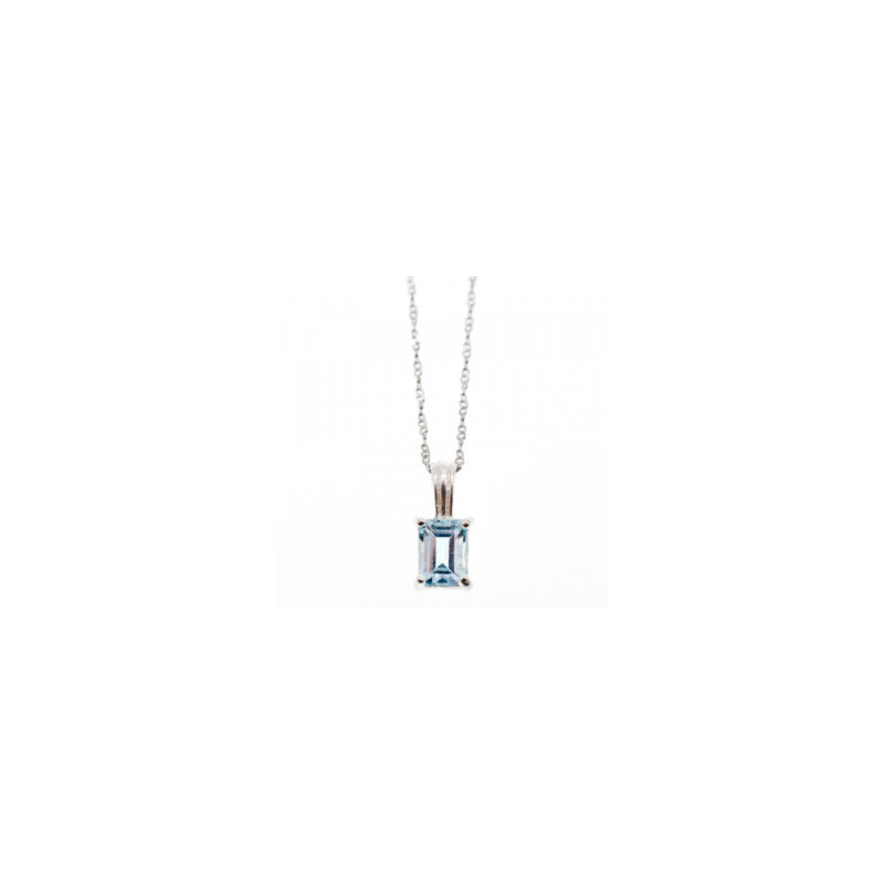 925 STERLING SILVER TOPAZ CHAIN WITH PENDANT