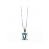925 STERLING SILVER TOPAZ CHAIN WITH PENDANT