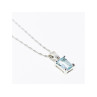 925 STERLING SILVER TOPAZ CHAIN WITH PENDANT