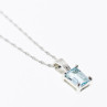 925 Sterling Silver Topaz Chain With Pendant