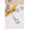 925 Sterling Silver Topaz Chain With Pendant
