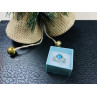 925 Sterling Silver Blue Topaz Ring Size 8